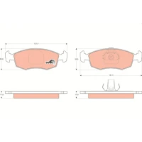 Brake pads for disc brakes