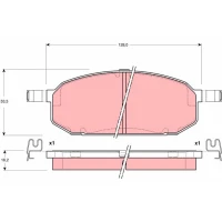 Brake pads for disc brakes