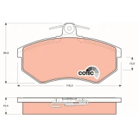 Brake pads for disc brakes