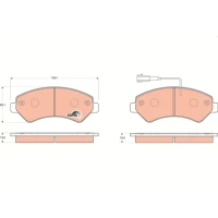 Brake pads for disc brakes