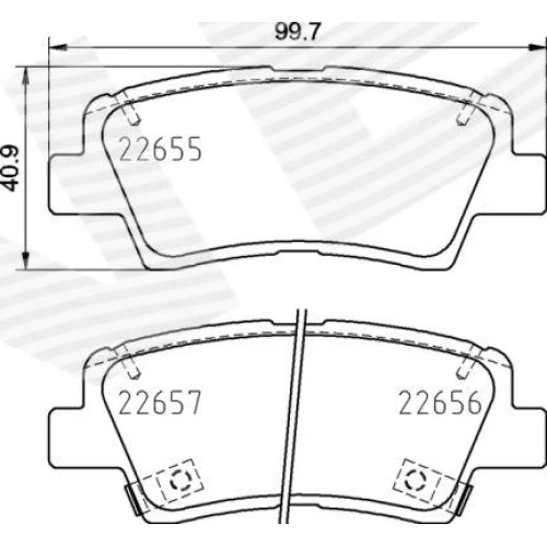 BRAKE PADS FOR DISC BRAKES - 0