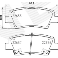 Brake pads for disc brakes