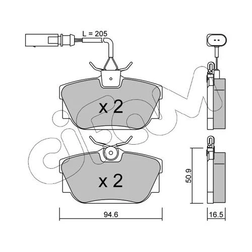 BRAKE PADS FOR DISC BRAKES - 0