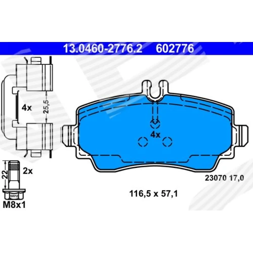 BRAKE PADS FOR DISC BRAKES - 0