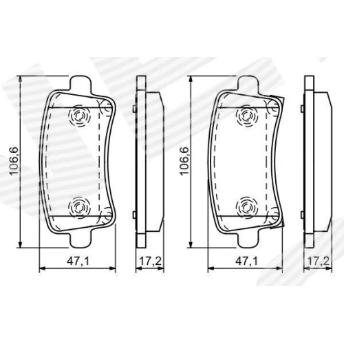 BRAKE PADS FOR DISC BRAKES - 6