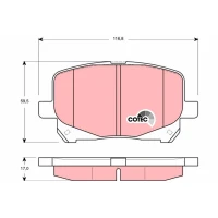 Brake pads for disc brakes