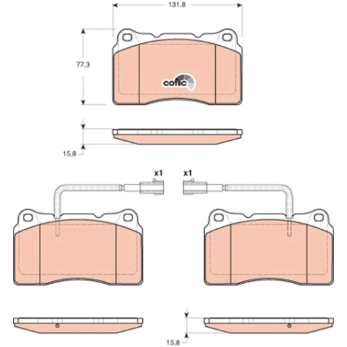 BRAKE PADS FOR DISC BRAKES - 0