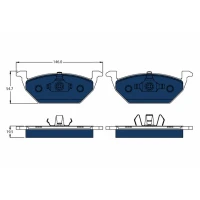 Brake pads for disc brakes