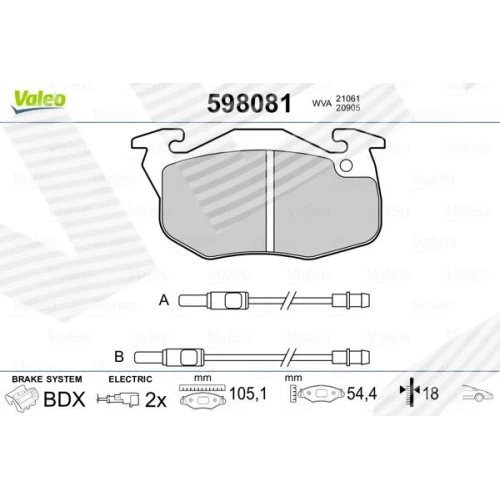 BRAKE PADS FOR DISC BRAKES - 0