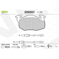 Brake pads for disc brakes