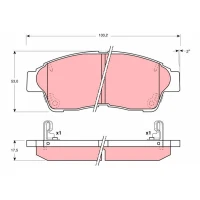 Brake pads for disc brakes