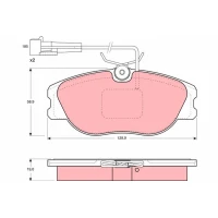 Brake pads for disc brakes