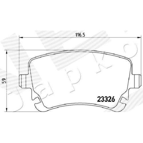 BRAKE PADS FOR DISC BRAKES - 1