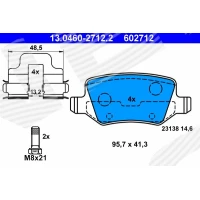 Brake pads for disc brakes