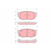 Brake pads for disc brakes