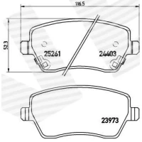 Brake pads for disc brakes