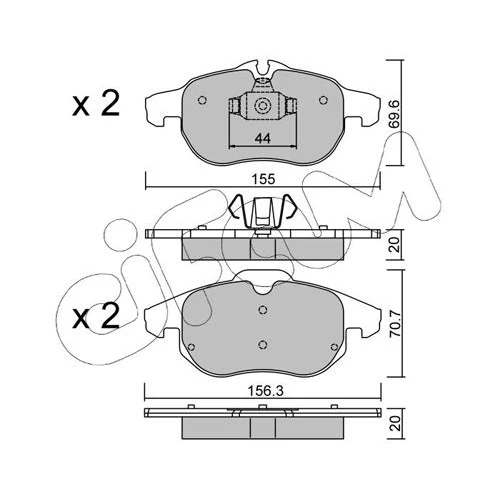 BRAKE PADS FOR DISC BRAKES - 0