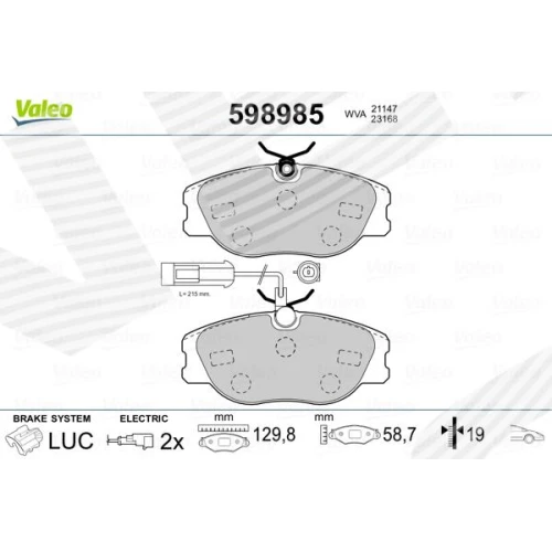 BRAKE PADS FOR DISC BRAKES - 0