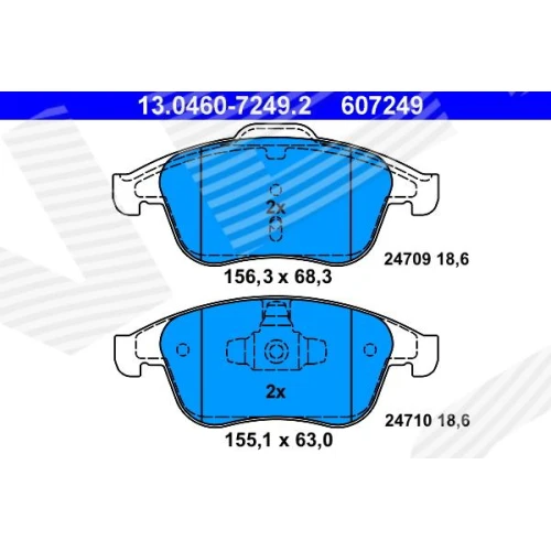 BRAKE PADS FOR DISC BRAKES - 0