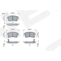 Brake pads for disc brakes