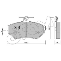 Brake pads for disc brakes