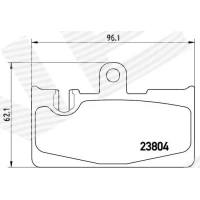 Brake pads for disc brakes