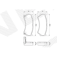 Brake pads for disc brakes