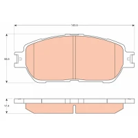 Brake pads for disc brakes