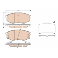 Brake pads for disc brakes