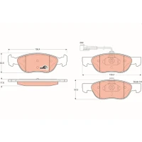 Brake pads for disc brakes