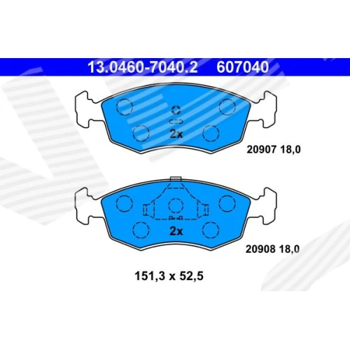 BRAKE PADS FOR DISC BRAKES - 0