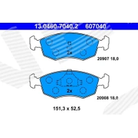 Brake pads for disc brakes