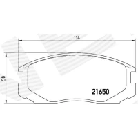 Brake pads for disc brakes