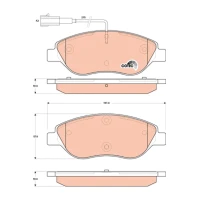 Brake pads for disc brakes