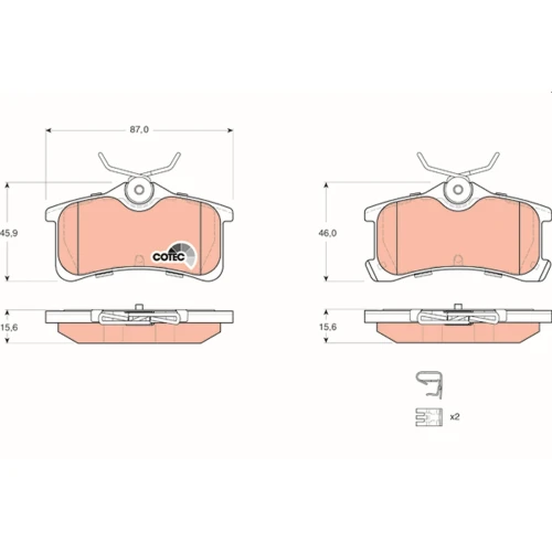 BRAKE PADS FOR DISC BRAKES - 0