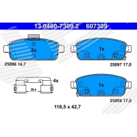 Brake pads for disc brakes