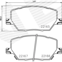 Brake pads for disc brakes