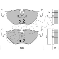 Brake pads for disc brakes