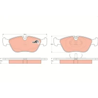 Brake pads for disc brakes