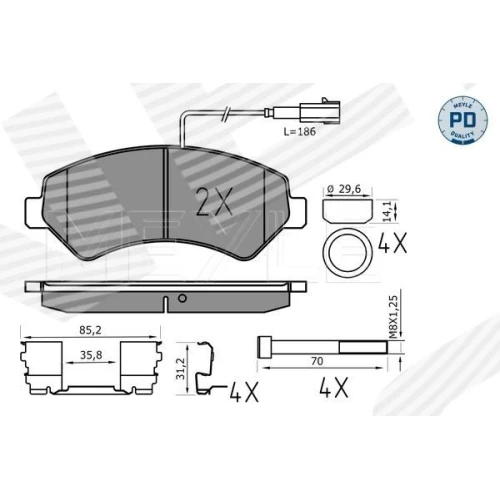 BRAKE PADS FOR DISC BRAKES - 0