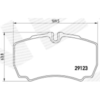 Brake pads for disc brakes