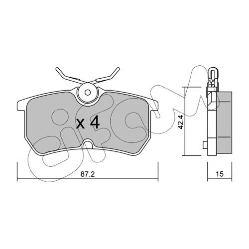 BRAKE PADS FOR DISC BRAKES - 0