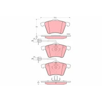 Brake pads for disc brakes