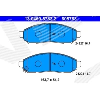 Brake pads for disc brakes