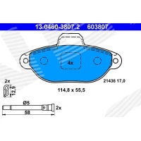 Brake pads for disc brakes