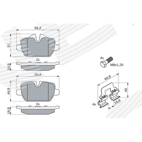 BRAKE PADS FOR DISC BRAKES - 6