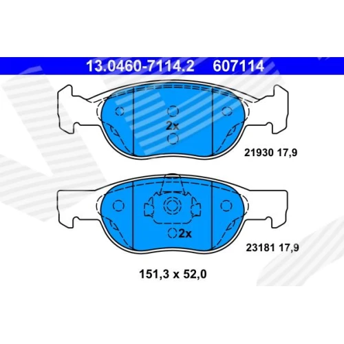 BRAKE PADS FOR DISC BRAKES - 0