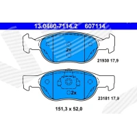 Brake pads for disc brakes