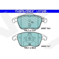 Brake pads for disc brakes