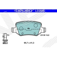 Brake pads for disc brakes